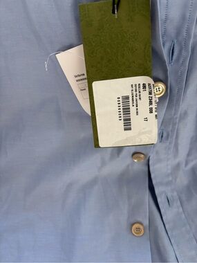 Gucci Men's Light Blue Button-Down Shirt